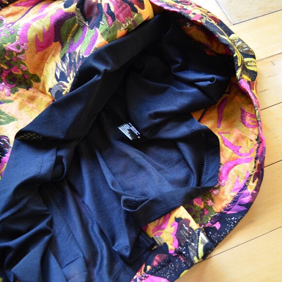 Gianni Bini Dress Womens Small Black Pink Floral Jaquard Metallic Size L NWT - Picture 8 of 13